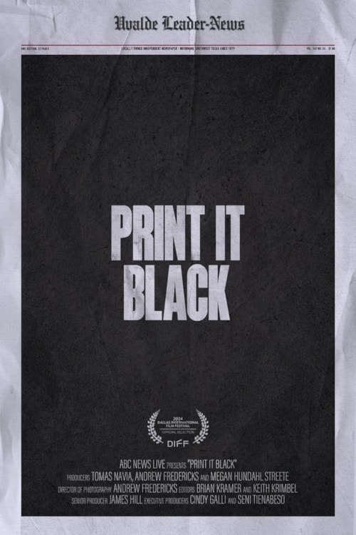 Print It Black poster